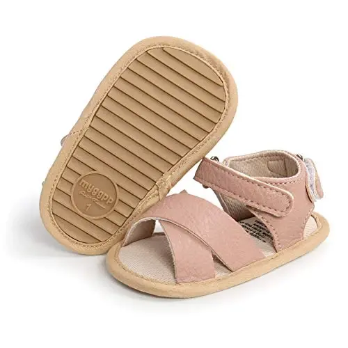 RVROVIC Baby Boys Girls Sandals Premium Infant Summer Outdoor Shoes PU Lightweight Soft Anti-Slip Sole Toddler Prewalker 