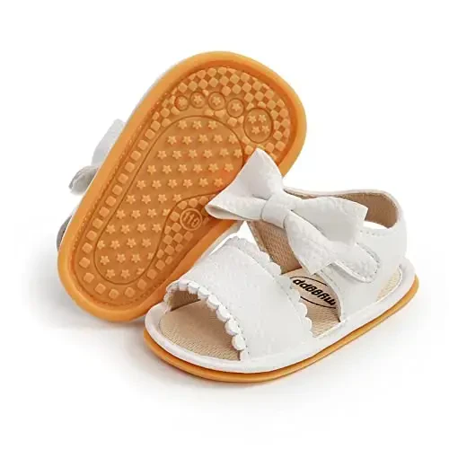 RVROVIC Baby Boys Girls Sandals Premium Infant Summer Outdoor Shoes PU Lightweight Soft Anti-Slip Sole Toddler Prewalker 