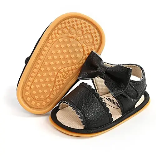RVROVIC Baby Boys Girls Sandals Premium Infant Summer Outdoor Shoes PU Lightweight Soft Anti-Slip Sole Toddler Prewalker 