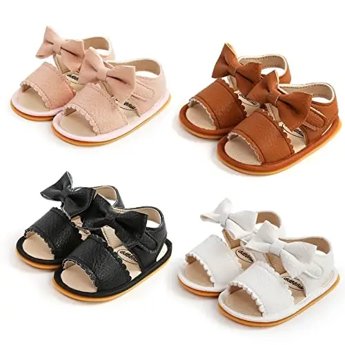 RVROVIC Baby Boys Girls Sandals Premium Infant Summer Outdoor Shoes PU Lightweight Soft Anti-Slip Sole Toddler Prewalker - 5