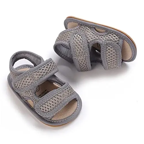 RVROVIC Baby Boys Girls Sandals Premium Infant Summer Outdoor Shoes PU Lightweight Soft Anti-Slip Sole Toddler Prewalker - 3