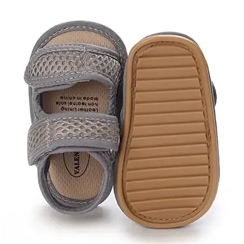 RVROVIC Baby Boys Girls Sandals Premium Infant Summer Outdoor Shoes PU Lightweight Soft Anti-Slip Sole Toddler Prewalker - 1