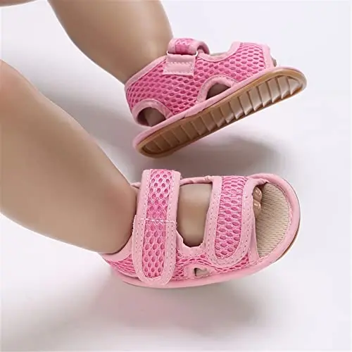 RVROVIC Baby Boys Girls Sandals Premium Infant Summer Outdoor Shoes PU Lightweight Soft Anti-Slip Sole Toddler Prewalker - RVROVIC (1)