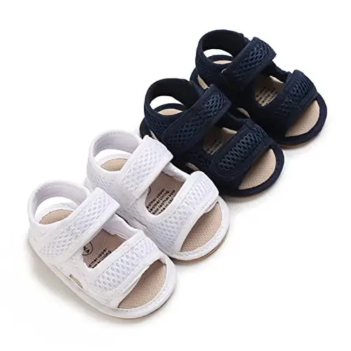 RVROVIC Baby Boys Girls Sandals Premium Infant Summer Outdoor Shoes PU Lightweight Soft Anti-Slip Sole Toddler Prewalker - 5