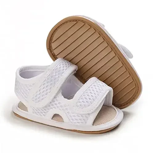 RVROVIC Baby Boys Girls Sandals Premium Infant Summer Outdoor Shoes PU Lightweight Soft Anti-Slip Sole Toddler Prewalker - RVROVIC