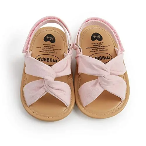 RVROVIC Baby Boys Girls Sandals Premium Infant Summer Outdoor Shoes PU Lightweight Soft Anti-Slip Sole Toddler Prewalker - 6