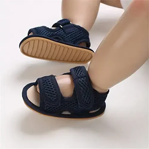 RVROVIC Baby Boys Girls Sandals Premium Infant Summer Outdoor Shoes PU Lightweight Soft Anti-Slip Sole Toddler Prewalker - RVROVIC (1)