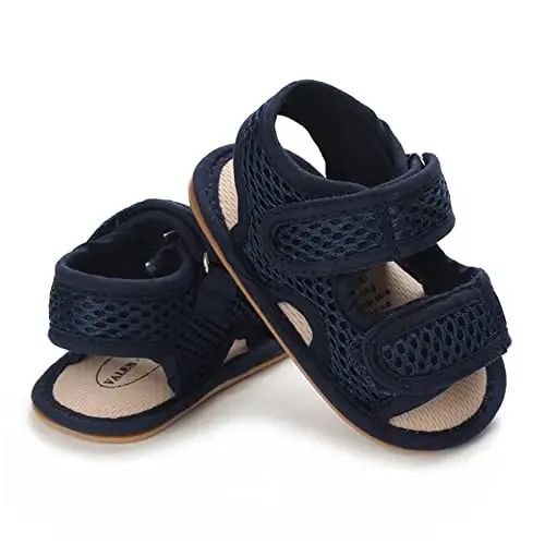 RVROVIC Baby Boys Girls Sandals Premium Infant Summer Outdoor Shoes PU Lightweight Soft Anti-Slip Sole Toddler Prewalker - 3