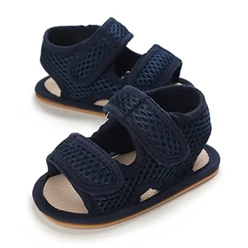 RVROVIC Baby Boys Girls Sandals Premium Infant Summer Outdoor Shoes PU Lightweight Soft Anti-Slip Sole Toddler Prewalker - 4