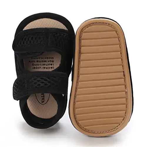 RVROVIC Baby Boys Girls Sandals Premium Infant Summer Outdoor Shoes PU Lightweight Soft Anti-Slip Sole Toddler Prewalker - RVROVIC