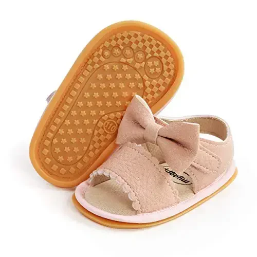 RVROVIC Baby Boys Girls Sandals Premium Infant Summer Outdoor Shoes PU Lightweight Soft Anti-Slip Sole Toddler Prewalker - RVROVIC