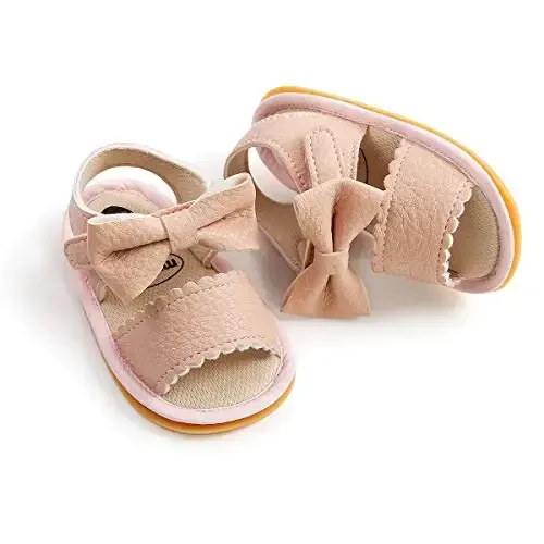 RVROVIC Baby Boys Girls Sandals Premium Infant Summer Outdoor Shoes PU Lightweight Soft Anti-Slip Sole Toddler Prewalker - 4