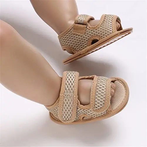 RVROVIC Baby Boys Girls Sandals Premium Infant Summer Outdoor Shoes PU Lightweight Soft Anti-Slip Sole Toddler Prewalker - 2
