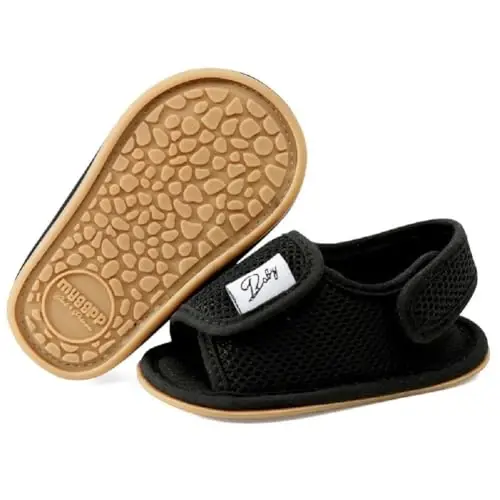 RVROVIC Baby Boys Girls Sandals Premium Infant Summer Outdoor Shoes PU Lightweight Soft Anti-Slip Sole Toddler Prewalker - 1