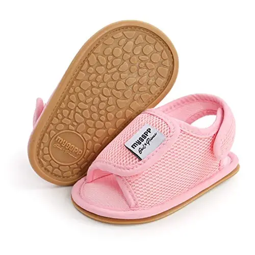 RVROVIC Baby Boys Girls Sandals Premium Infant Summer Outdoor Shoes PU Lightweight Soft Anti-Slip Sole Toddler Prewalker - 1