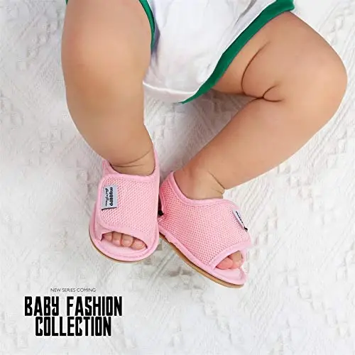 RVROVIC Baby Boys Girls Sandals Premium Infant Summer Outdoor Shoes PU Lightweight Soft Anti-Slip Sole Toddler Prewalker - 4