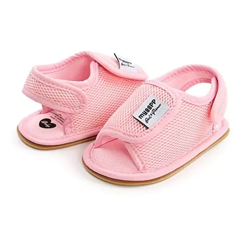 RVROVIC Baby Boys Girls Sandals Premium Infant Summer Outdoor Shoes PU Lightweight Soft Anti-Slip Sole Toddler Prewalker - 6