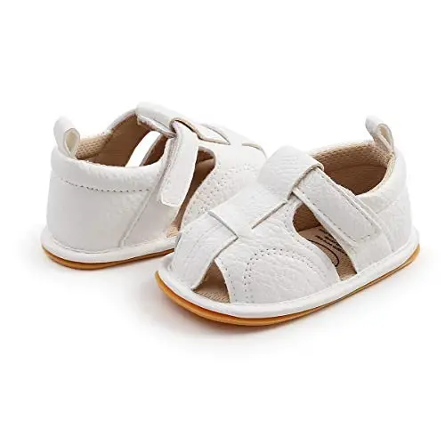RVROVIC Baby Boys Girls Sandals Premium Infant Summer Outdoor Shoes PU Lightweight Soft Anti-Slip Sole Toddler Prewalker - 5