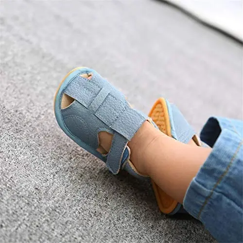 RVROVIC Baby Boys Girls Sandals Premium Infant Summer Outdoor Shoes PU Lightweight Soft Anti-Slip Sole Toddler Prewalker - RVROVIC (1)