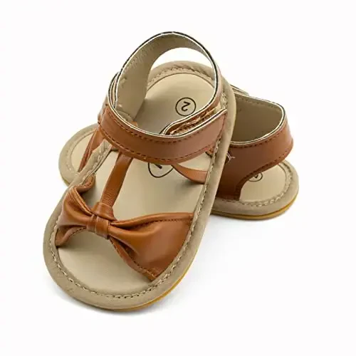 RVROVIC Baby Boys Girls Sandals Premium Soft Anti-Slip Rubber Sole Infant Summer Outdoor Shoes Toddler First Walkers - 6