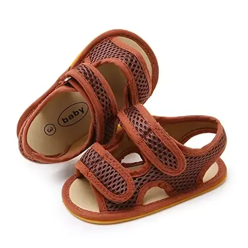RVROVIC Baby Boys Girls Sandals Premium Soft Anti-Slip Rubber Sole Infant Summer Outdoor Shoes Toddler First Walkers - 4