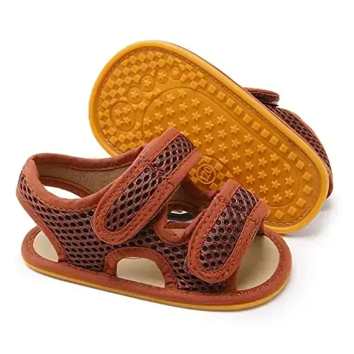 RVROVIC Baby Boys Girls Sandals Premium Soft Anti-Slip Rubber Sole Infant Summer Outdoor Shoes Toddler First Walkers 