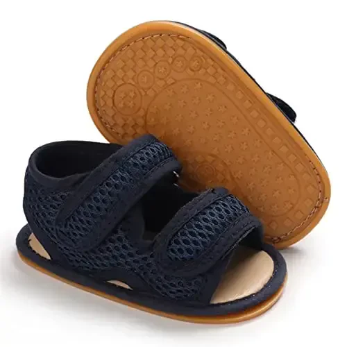 RVROVIC Baby Boys Girls Sandals Premium Soft Anti-Slip Rubber Sole Infant Summer Outdoor Shoes Toddler First Walkers 