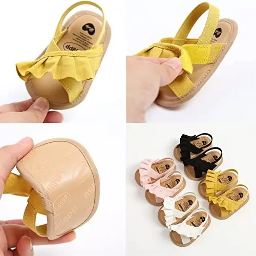 RVROVIC Baby Boys Girls Sandals Premium Soft Anti-Slip Rubber Sole Infant Summer Outdoor Shoes Toddler First Walkers - 6