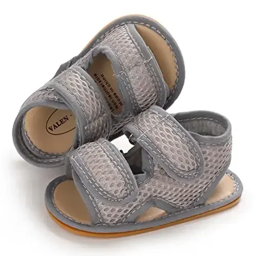 RVROVIC Baby Boys Girls Sandals Premium Soft Anti-Slip Rubber Sole Infant Summer Outdoor Shoes Toddler First Walkers - 6