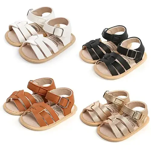 RVROVIC Baby Boys Girls Sandals Premium Soft Anti-Slip Rubber Sole Infant Summer Outdoor Shoes Toddler First Walkers - 5