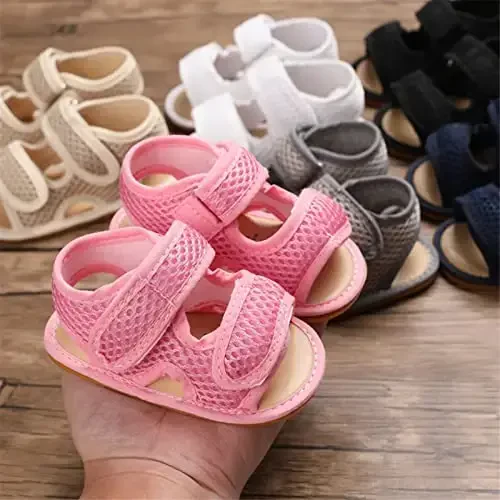 RVROVIC Baby Boys Girls Sandals Premium Soft Anti-Slip Rubber Sole Infant Summer Outdoor Shoes Toddler First Walkers - 3