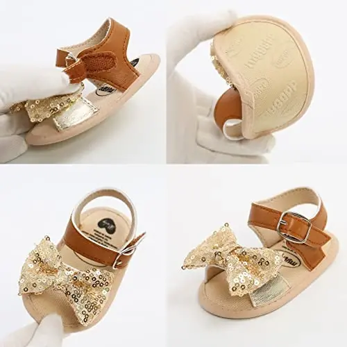 RVROVIC Baby Boys Girls Sandals Premium Soft Anti-Slip Rubber Sole Infant Summer Outdoor Shoes Toddler First Walkers - 3