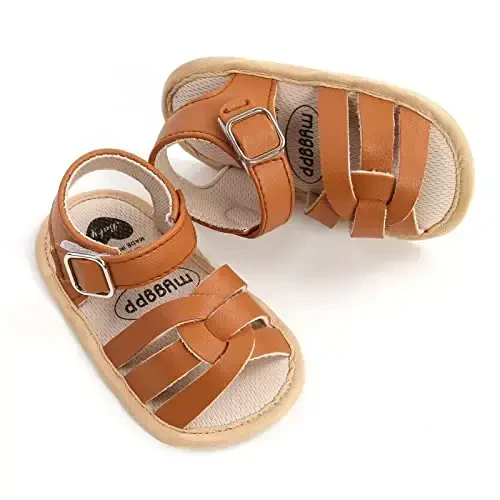 RVROVIC Baby Boys Girls Sandals Premium Soft Anti-Slip Rubber Sole Infant Summer Outdoor Shoes Toddler First Walkers - 3