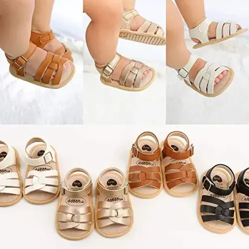 RVROVIC Baby Boys Girls Sandals Premium Soft Anti-Slip Rubber Sole Infant Summer Outdoor Shoes Toddler First Walkers - 5