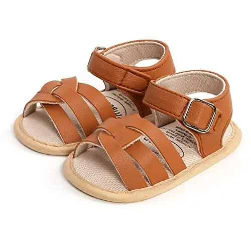RVROVIC Baby Boys Girls Sandals Premium Soft Anti-Slip Rubber Sole Infant Summer Outdoor Shoes Toddler First Walkers - 1