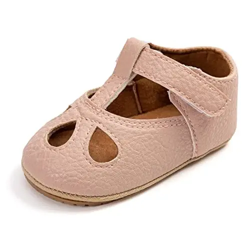 RVROVIC Baby Girl Moccasins Princess Sparkly Mary Jane Dresses Shoes Premium Lightweight Soft Sole Crib Shoes Toddler Shoes - 5