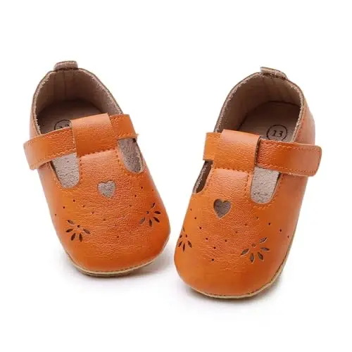 RVROVIC Baby Girl Moccasins Princess Sparkly Mary Jane Dresses Shoes Premium Lightweight Soft Sole Crib Shoes Toddler Shoes - 5