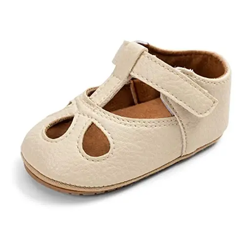 RVROVIC Baby Girl Moccasins Princess Sparkly Mary Jane Dresses Shoes Premium Lightweight Soft Sole Crib Shoes Toddler Shoes - 5