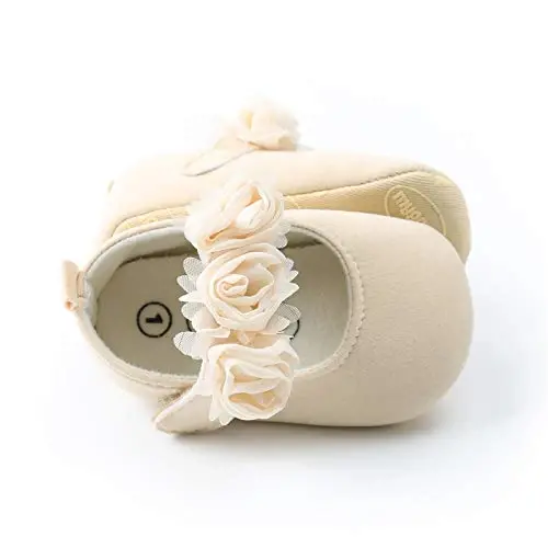 RVROVIC Baby Girl Moccasins Princess Sparkly Mary Jane Dresses Shoes Premium Lightweight Soft Sole Crib Shoes Toddler Shoes - 3