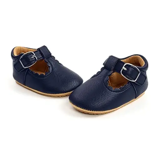 RVROVIC Baby Girl Moccasins Princess Sparkly Mary Jane Dresses Shoes Premium Lightweight Soft Sole Crib Shoes Toddler Shoes - 3