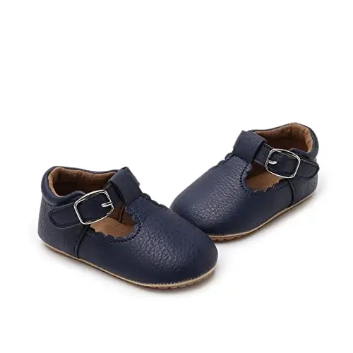 RVROVIC Baby Girl Moccasins Princess Sparkly Mary Jane Dresses Shoes Premium Lightweight Soft Sole Crib Shoes Toddler Shoes - 5