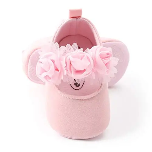 RVROVIC Baby Girl Moccasins Princess Sparkly Mary Jane Dresses Shoes Premium Lightweight Soft Sole Crib Shoes Toddler Shoes - RVROVIC (1)