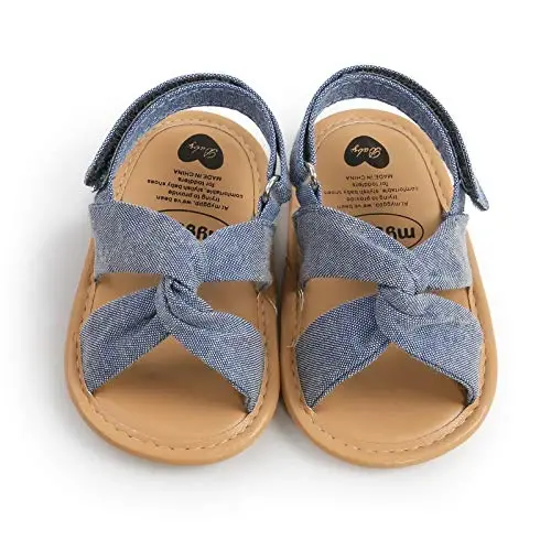RVROVIC Chaqaloq o'g'il bolalar qizlar sandallari Premium go'dak yozgi tashqi poyabzallari PU engil yumshoq sirpanishga qarshi taglik Toddler Prewalker - 6