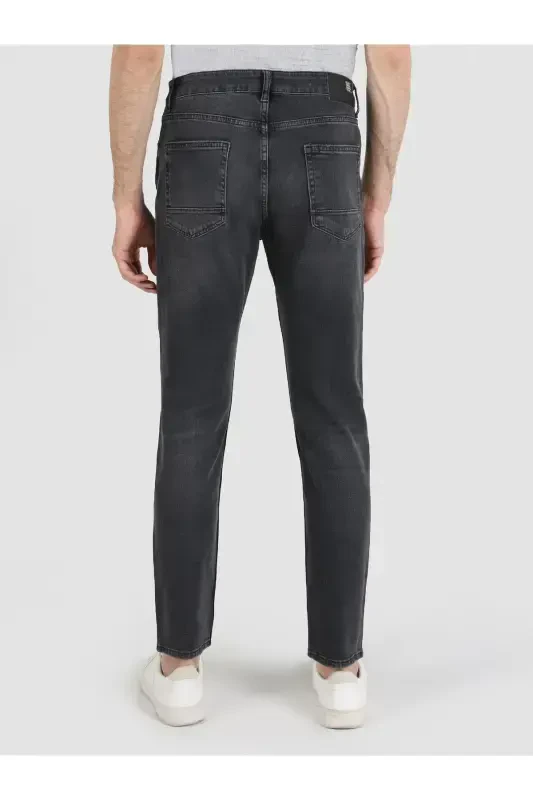 Ryan Super Slim Fit High Waist Skinny Black Men's Pants - 2