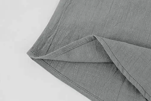 Ryannology erkaklar zig'ir ko'ylaklari Kundalik paxta 3/4 yengli Regular-Fit Henley futbolka Yozgi engil plyaj yoga toplamlari - 4