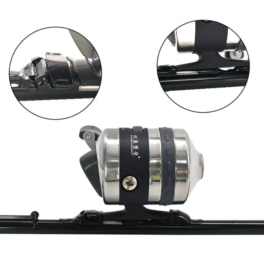 Рыболовная рогатка Runzkzy, снаряд для охоты на рыбу, наружная охота с резиновой лентой, дротик для рыбалки, катушка, длинная катапульта. - 8