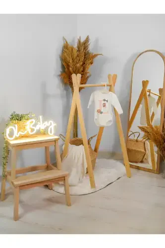 С длинным рукавом 100% хлопок с буквой E с животными - LOTUS BABY (1)