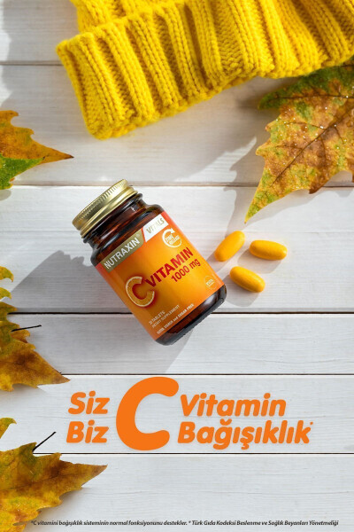 S vitamini 1000 Mg - S vitamini ombori vaqti bilan chiqarilgan 30 ta tabletka - NUTRAXIN (1)
