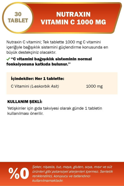 S vitamini 1000 Mg - S vitamini ombori vaqti bilan chiqarilgan 30 ta tabletka - 3