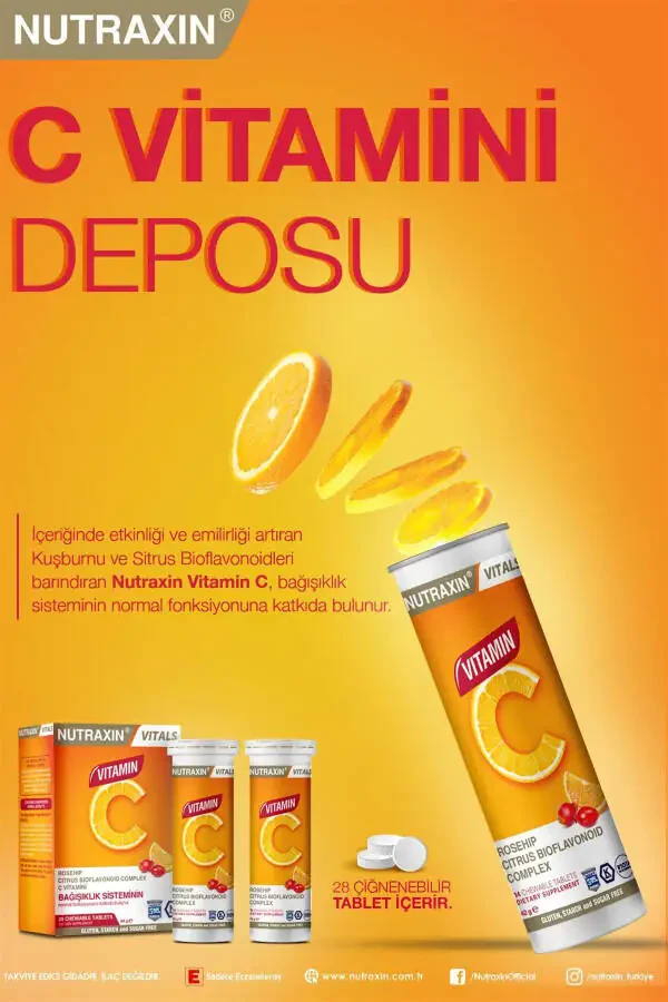 S vitamini 28 ta'mli tablet - 1000 mg - 1